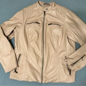 Joujou Women's Tan Leather Jacket